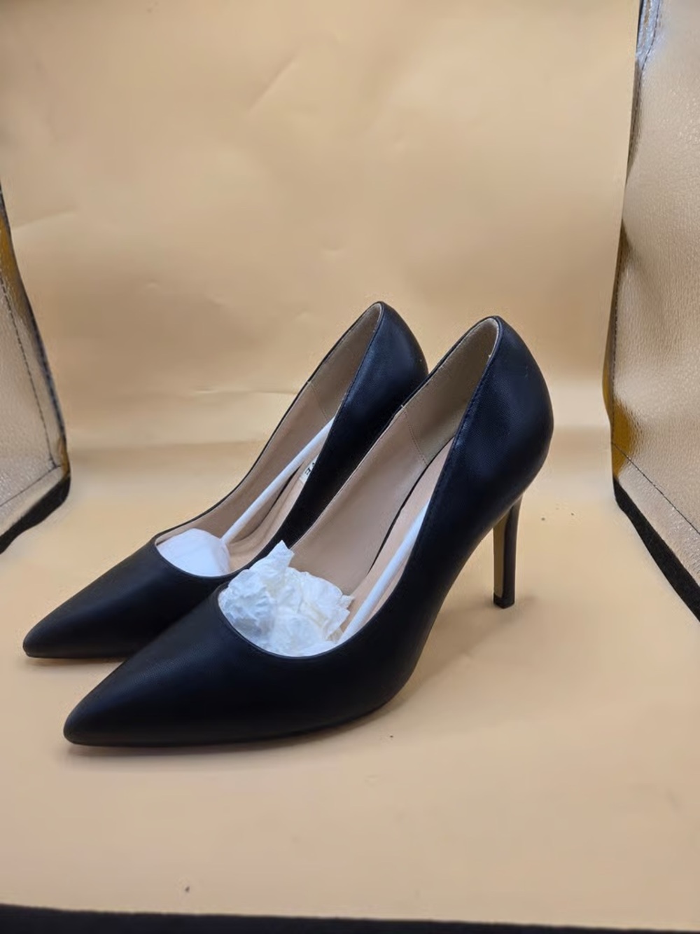 Classic Black Pointed-Toe Stiletto Pumps